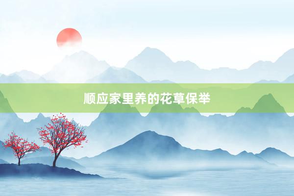 顺应家里养的花草保举